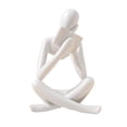 thumbnail image 1 of Estatua de pensador abstracta decorativa gente escultura adornos modernos nórdicos para 8cmx6cmx12cm, 1 of 9