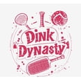 thumbnail image 5 of Pickleball Dink Dynasty Adult White Crew Neck Long Sleeve Tee-Medium, 5 of 6