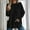 Black, variant on Babysbule Women's Oversized Sweatshirts Crewneck Long Sleeve Knitting Cotton Pullover Side Split Hoodless 2025 Fall Clothes