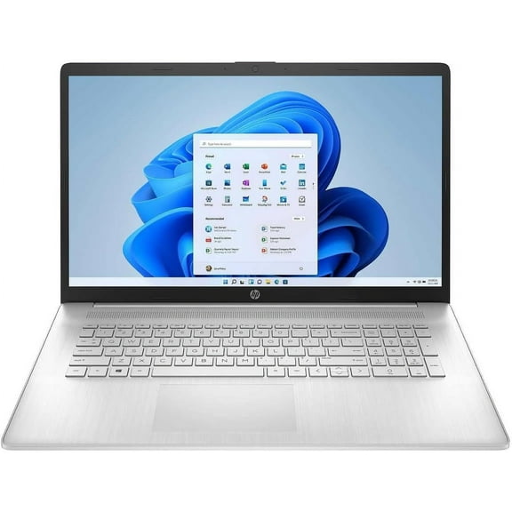 HP 17 Laptop, 17.3" HD  Touchscreen Display, AMD Ryzen 5 7530U Processor 16GB RAM 512GB SSD Wi-Fi 6 HDMI Windows 11 Pro Silver
