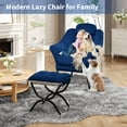 thumbnail image 4 of QinaQin Sillón lazy ergonómico con reposapiés plegable, funda removible y lavable, ideal para lectura y espacios pequeños, 4 of 9