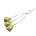 thumbnail image 2 of Flmtop Parrot Metal Bells Sound Pigeon Parakeet Swing Cage Birds Chains Hanging Toys Random Color, 2 of 6