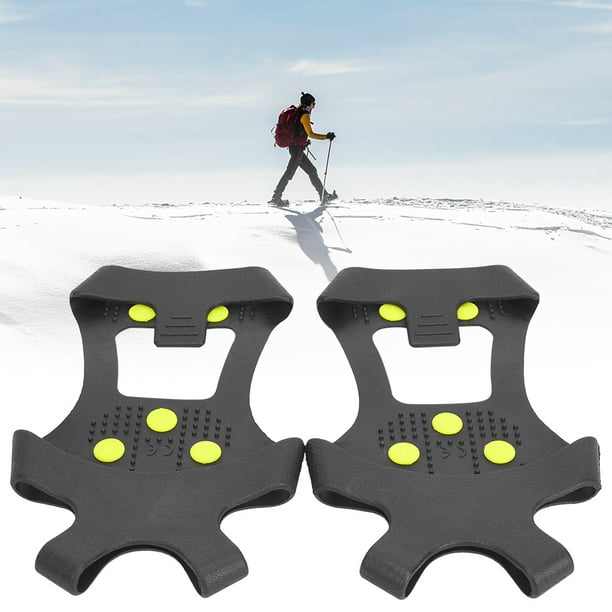 Crampons à glace Peahefy, poignées à neige thermoplastiques pratiques et  légères, professionnelles pour la randonnée sur la neige et la glace, le  jogging 