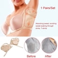 thumbnail image 1 of 1 Pair Washable Deodorant Underarm Sweat Pads Shield Perspiration Absorbing Pads, 1 of 10