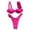 Hot Pink, variant on Bixock Swimsuit for Women,Bikinis Sets for Women,Women's Swimsuit Solid Color Bikini Set with Padded Bra No Underwire 2 Piece Swimwear