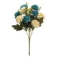 thumbnail image 3 of Spencer 2PCS Fake Flowers Artificial Silk Hydrangea Flowers Bouquets for Indoor Use Home Table Centerpieces Wedding Party Decoration, Blue, 3 of 12