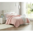 thumbnail image 5 of DBOZE Boho Pom Pom Ball Fringe Twin Quilt Sets, 3 Pieces Pink Lightweight Down Alternative Bedding Quilt Sets for all seasons, 5 of 5