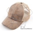 thumbnail image 4 of Ponycap Messy High Bun Ponytail Adjustable Glitter Mesh Trucker Baseball Cap, 4 of 5