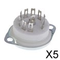 thumbnail image 1 of Zócalo de tubo de vacío de montaje en PCB de 6x9 pines GZC9-F para 12AX7,12AT7,12AU7 5 piezas, 1 of 8