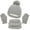 Gray, variant on Lilgiuy Kids Toddlers Winter Knit Warm Beanie Hat Scarf Gloves Set for Boys Girls , Pompom Cap Neck Warmer Gloves for Indoor and Outdoor Activities