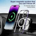 thumbnail image 4 of Case for Samsung Galaxy Note 20 Ultra Case Magnetic Clear Phone Case with MagSafe Wireless Charging Dustproof Camera Lens Protector Shockproof Cover for Samsung Galaxy Note 20 Ultra Purple CX, 4 of 8