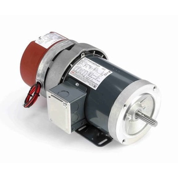1/2 hp 3 phase 1800 RPM 56C Frame 208-230/460V TEFC Marathon Electric Brake Motor # D452