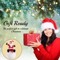 thumbnail image 7 of Matashi Murano Christmas Ornament Winter Decorative Glass Santa on Snowball Figurine, Tabletop Showpiece Centerpiece Gift for Children Mom Dad Birthday New Year Holiday Home Office Decor, 7 of 7