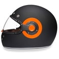 thumbnail image 2 of Casco integral para moto Daytona, retro, negro opaco, 2 of 6