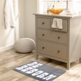 thumbnail image 5 of REGALWOVEN Cute Letter Pattern Bathroom Rugs, Soft and Absorbent Bath Mat Grey 16" x 24", 5 of 7