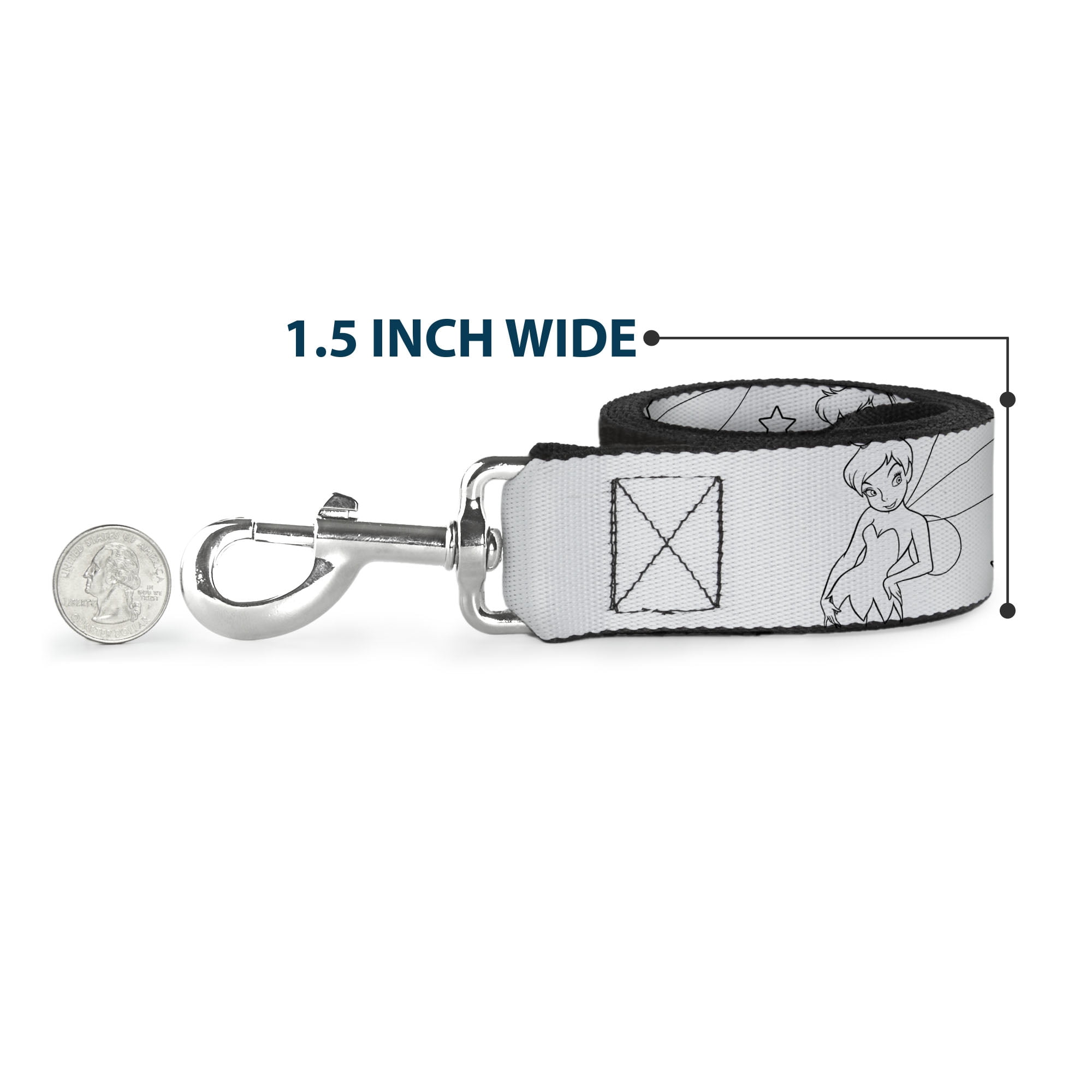 Disney Pet Leash, Dog Leash, Up Adventure Book Snapshots Post Cards, 6 Feet Long 1.0 Inch Wide