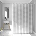 thumbnail image 1 of Waterproof shower curtain large white flower single curtain without rod width 200*height 200 (with hanging ring), 1 of 1