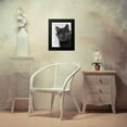 thumbnail image 4 of Fab Funky 12x14 Black Modern Framed Museum Art Print Titled - Black Cat with Sunglasses, 4 of 5