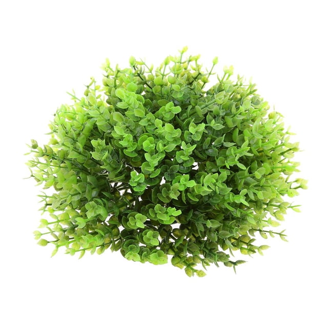 Plantas de Topiarias Artificiales Modernas Plantas de Arbustos de Plantas Artificiales de Plástico Decoración de Césped Verde 24cm Zulema Bola artificial del Topiary