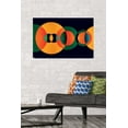 thumbnail image 2 of Abstract - Green and Orange Circles Wall Poster, 22.375" x 34", 2 of 3