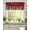 Red, variant on Red Merry Christmas Kitchen Valances for Windows Gold Green Xmas Trees Snowflake Valance Curtains&nbsp; for Kitchen /Living Room/Bedroom/ Bathroom Decor, 42"x12 " ,Rod Pocket 1 Panel,