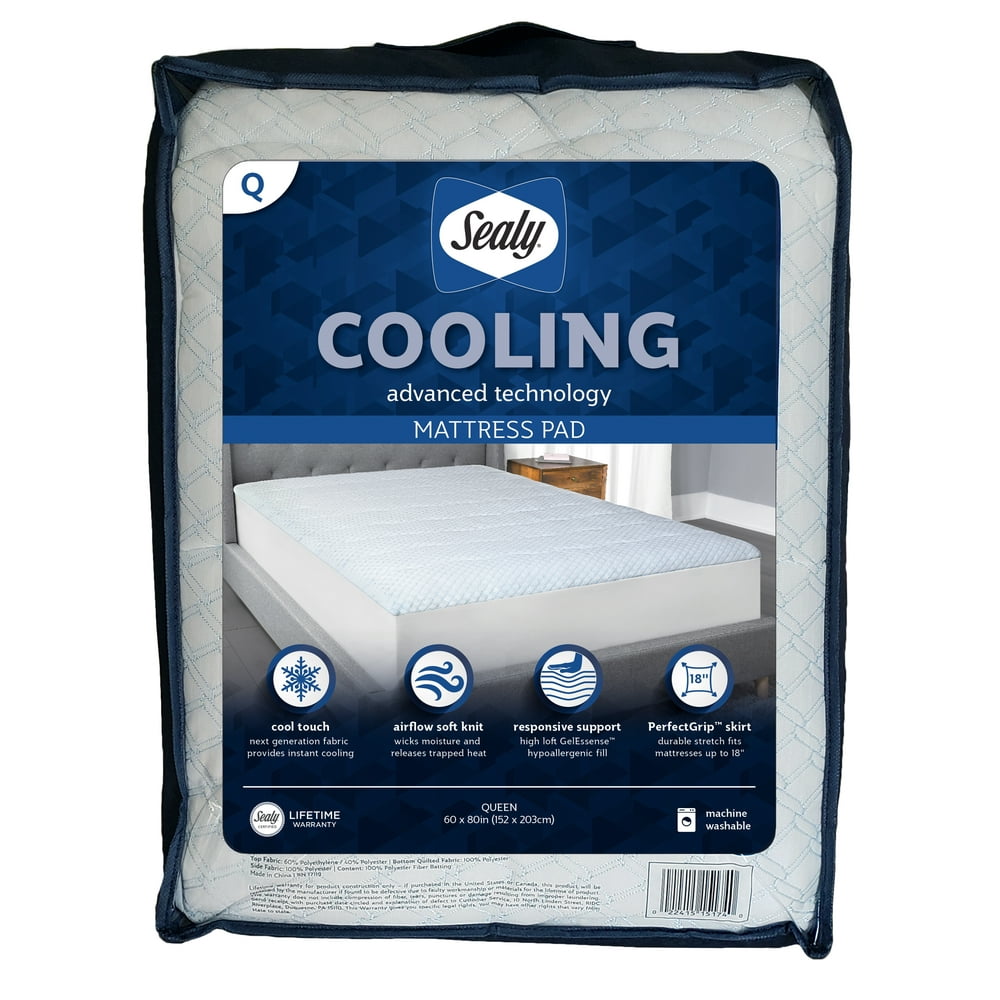 Sealy Cooling Mattress Pad, Queen