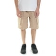 thumbnail image 2 of YAGO Men's Elastic Waist Drawstring Relaxed Fit Plaid Cargo Shorts DGB14, S-5XL (L(34\")), 2 of 3