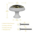 thumbnail image 4 of 4PCS Round Gold Fan Flower Cabinet Fluorescence Knob Glowing in the Dark Furniture Drawer Pulls Handle with Screws, 4 of 5