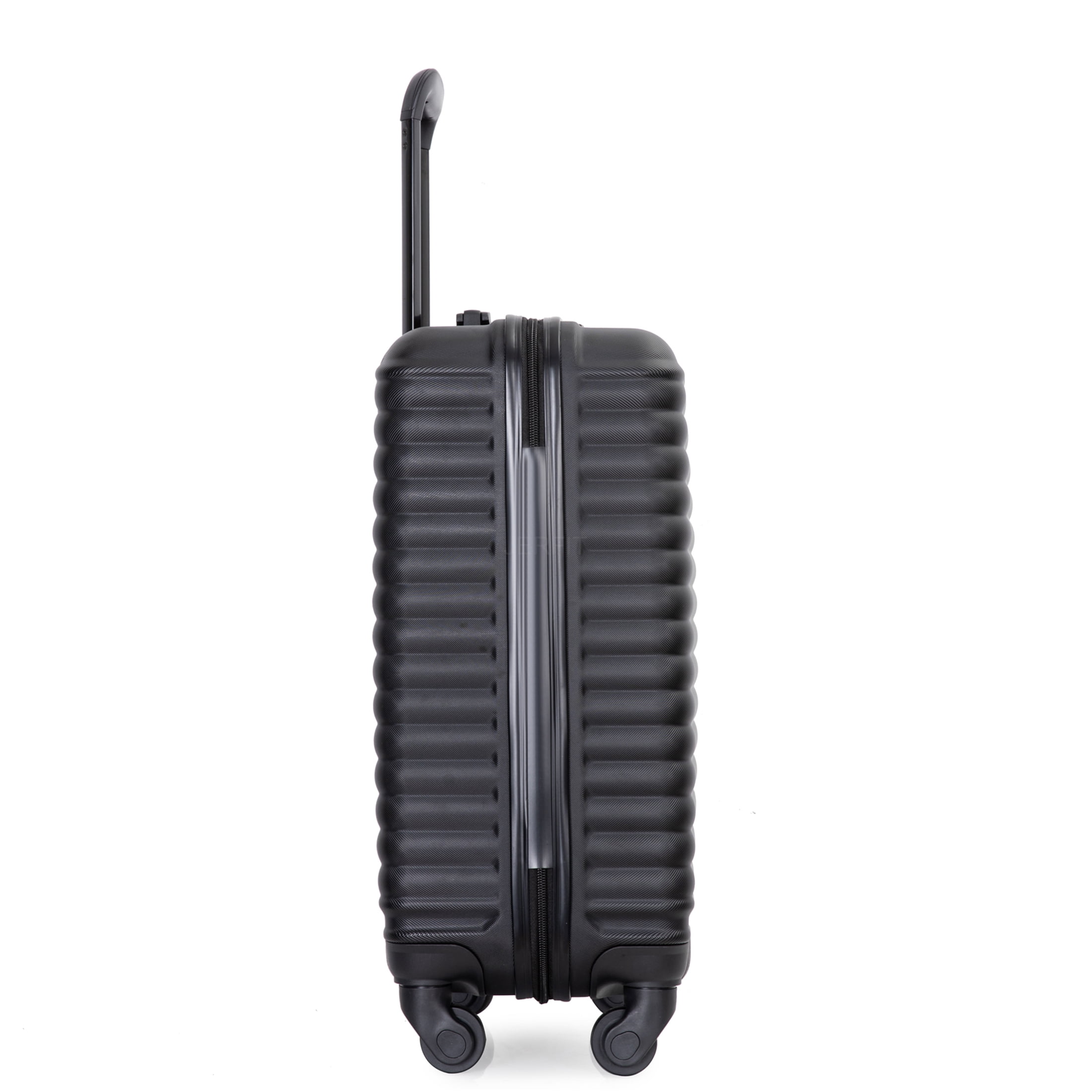 JERFIT 20-Inch Carry On Luggage Hard Shell Spinner Suitcase - Lightweight ABS Cabin Bag with 360° Wheels & TSA Lock for Air Travel, Black