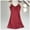 Wine Red, variant on Babysbule Womens Pajamas Women Fashion Lace Sling Vest Hollow See-Through Ladies Nightdress Set