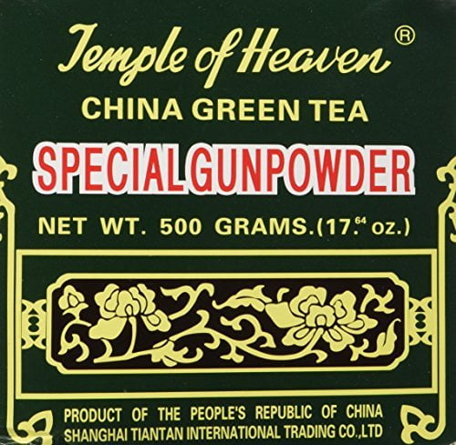 NineChef Bundle - China Green Tea Special Gunpowder (Temple of Heaven G603) 500g. (17.64 Oz) + 1 NineChef Brand Long Handle Spoon