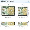 thumbnail image 3 of Qxltty White Daisies with Lemons Pattern Car Seat Strap Pads are Soft and Snug Fitting for All Cars Backpacks Pushchair, 3 of 8