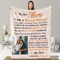 thumbnail image 3 of Best Mom Ever Blankets for Mom from Daughter, Mom Presents, Birthday Gifts for Mom, Mothers Day Blanket for Mom from Daughter, Throw Blanket for Mom 55"x70", 3 of 5