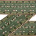 thumbnail image 1 of IBA Indianbeautifulart Green Dot,Arrow & Triangle Geometric Ribbon&nbsp;Trim&nbsp;Tape Fabric Laces For Crafts Printed Velvet&nbsp;Trim&nbsp;9 Yards Sewing Accessories 3 Inches, 1 of 1