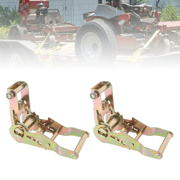 Tensioner 2PCS Ratchet Tie Down Buckle 1.5 Inch Carbon Steel 2500KGS Tensile Force Strapping Belt Ratchet Tensioner