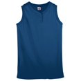 thumbnail image 5 of Augusta S Ladies Sleeveless Two Button Softball Jersey Navy 550, 5 of 5