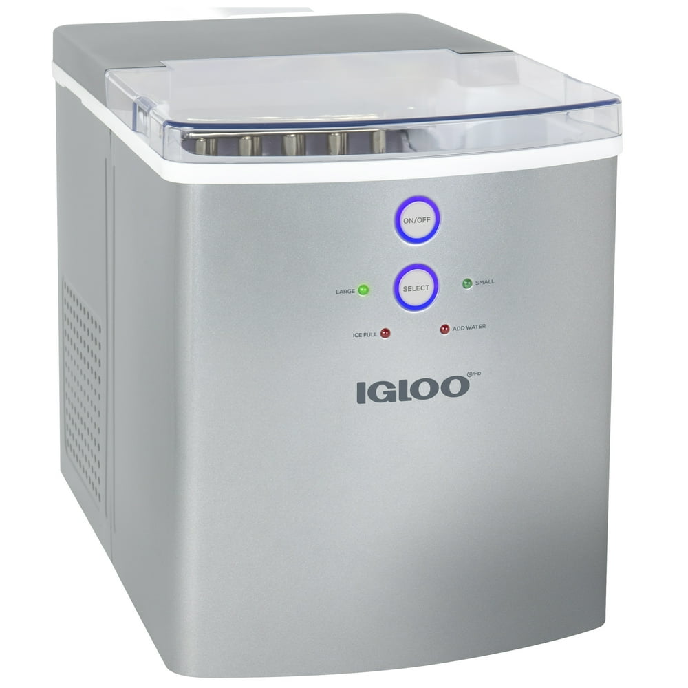 Igloo ICEB33SL LargeCapacity Automatic Portable Electric Countertop Ice Maker Machine, 33