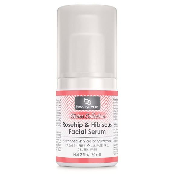 Beauty Aura Rosehip & hibiscus Facial Serum 2 oz
