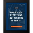 thumbnail image 2 of ArtsyQuotes 12x14 Black Modern Framed Museum Art Print Titled - Vince Lombardi Quote: Wanting to Win, 2 of 5