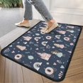 thumbnail image 4 of Navy Princess Castle Pattern Door Rugs,Washable Non Slip Door Mats Indoor,Decorative Door Mats,Entry Mat Indoor for Entrance,Bedroom,Kitchen,Bathroom,30"x17", 4 of 6