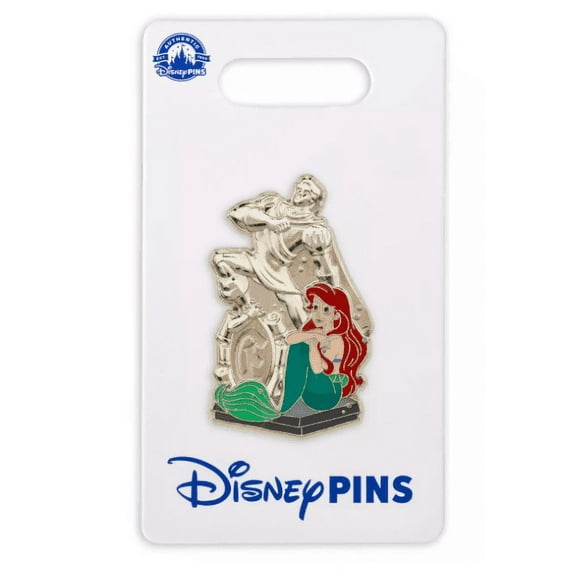Disney Parks Ariel and Prince Eric Statue Mermaid Pin New with Card