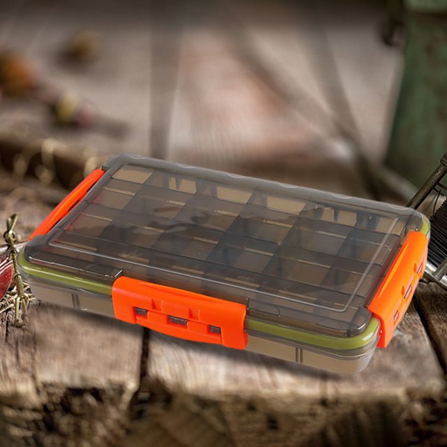 Caja De Señuelos De Pesca Caja de pesca portátil impermeable cebo señuelo cajas de anzuelos herramienta de pesca (grande)