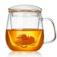 thumbnail image 1 of Taza de té DOPUDO de vidrio con infusor y tapa, 520 ml, borosilicato, 1 of 6