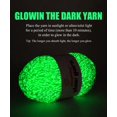 thumbnail image 2 of Hilo Bulingbuling Glow in Dark Chenille, 100 g, color verde fluorescente, 2 of 7
