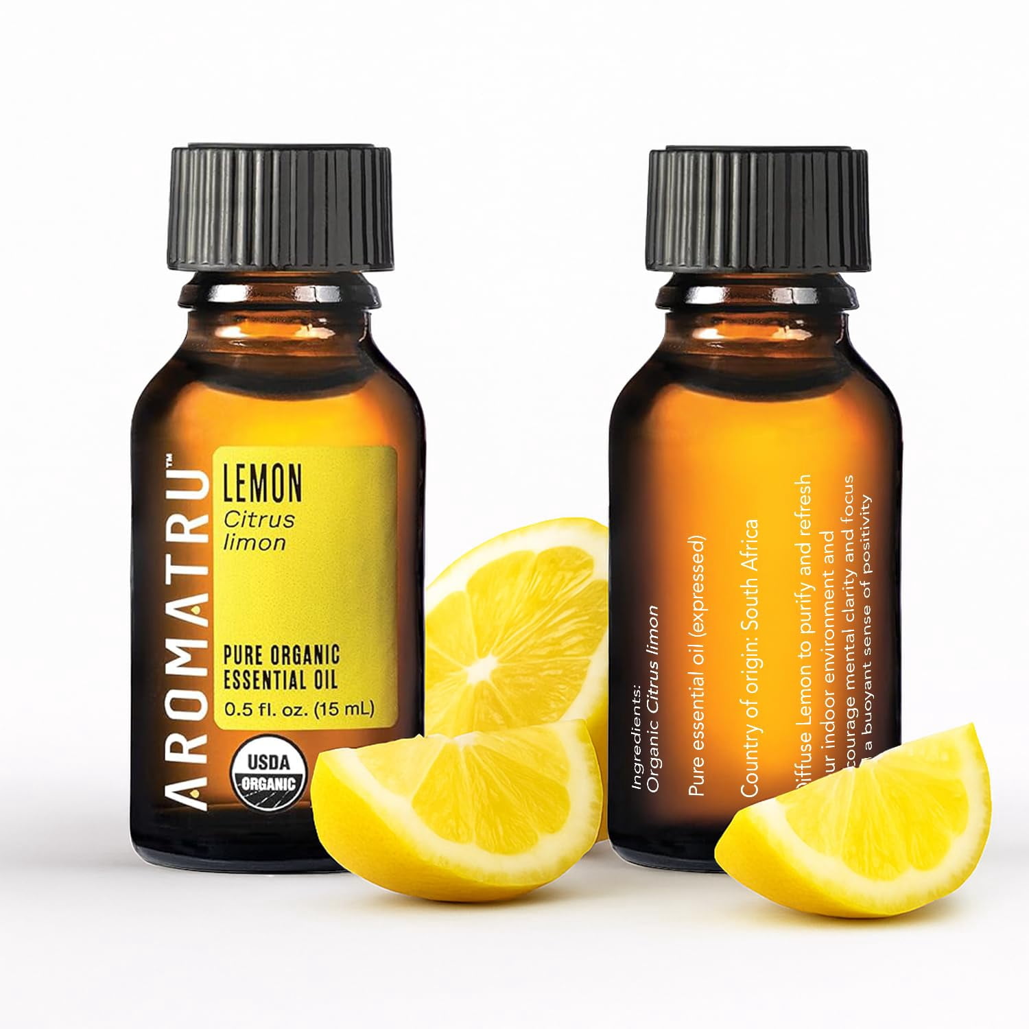 Aromatru Focus Essential Oil Kit with Plug-In Diffuser, 2 fl oz, 4 Count