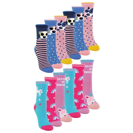 

12 Pair Multipack Kids Novelty Bamboo Trainer Socks | Sock Snob | Breathable Low Cut Socks with Fun Designs