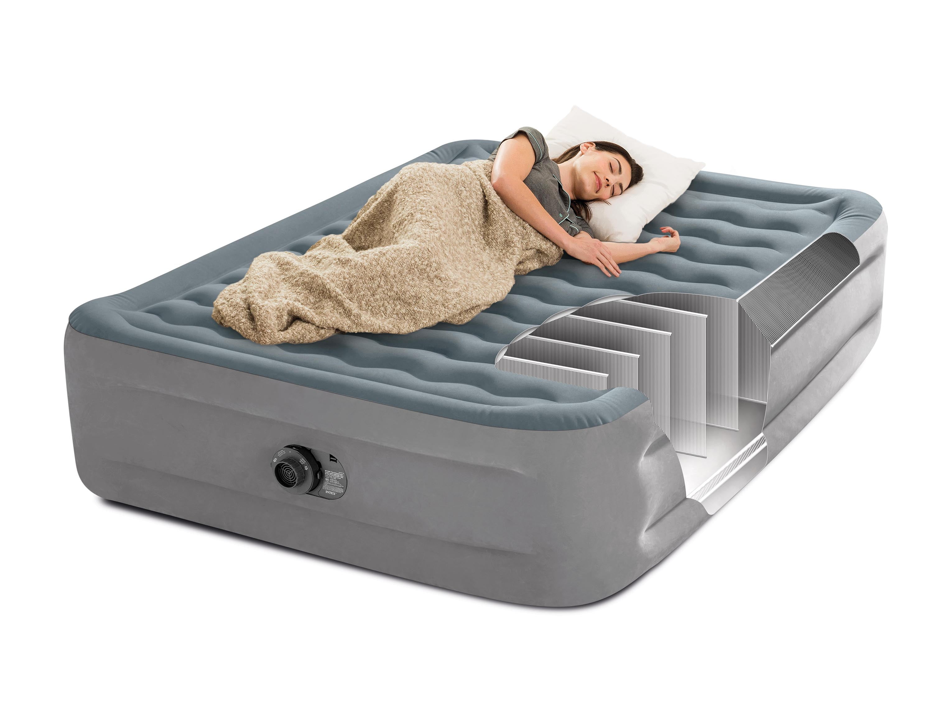 Intex self top inflating air bed