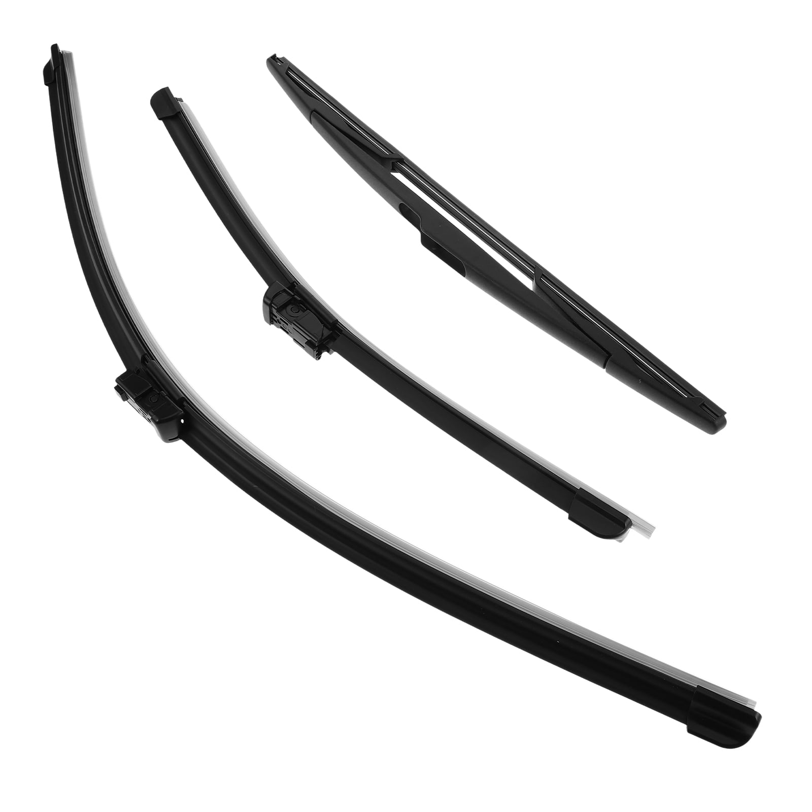 OULII 3pcs Window Wipers Black Windshield Wiper Blades for Vehicle Owners Plastic Performance