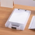 thumbnail image 2 of Maoww Portable Storage Box Writing Board Household A4 Data File Storage Box Desktop File Storage Box with Hanging Handle Copy Board Folder for Office School, 2 of 9