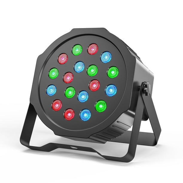 U`King Luces Par recargables Iluminación de escenario inalámbrica 18 RGB Luces ascendentes alimentadas por batería Control DMX Iluminación ascendente para bodas DJ Discoteca Show Eventos de iglesia